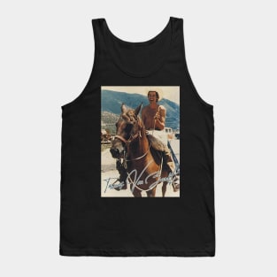 Townes Van Zandt - Retro On Horse Fan Art Tank Top